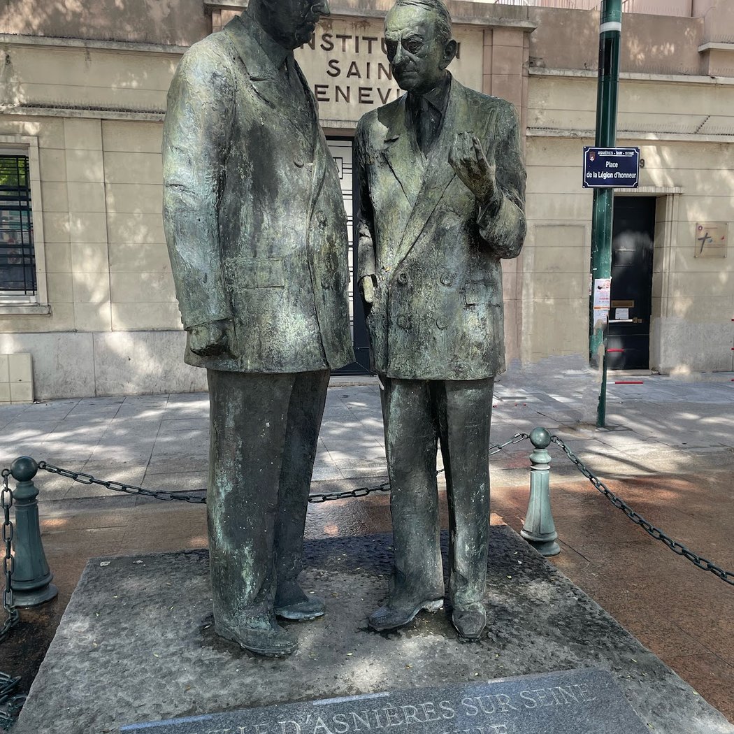 Statues du général de Gaulle et d'André Malraux 1